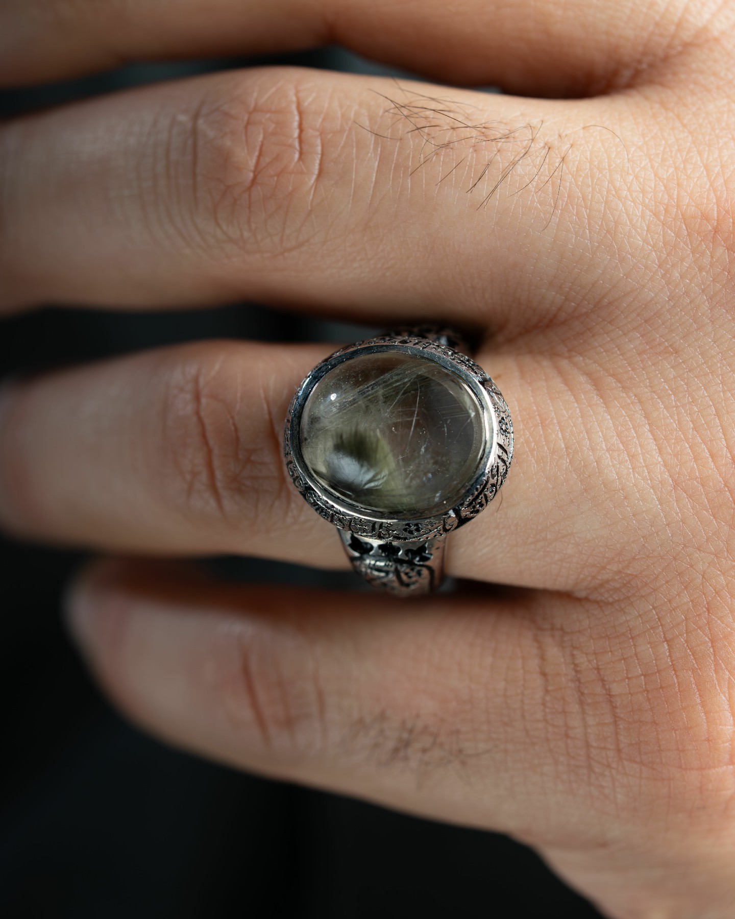 خامة نادرة لحجر الدر النجفي النفطي - خواتم رجالية, دُر نجفي, تشكيلة الرجال