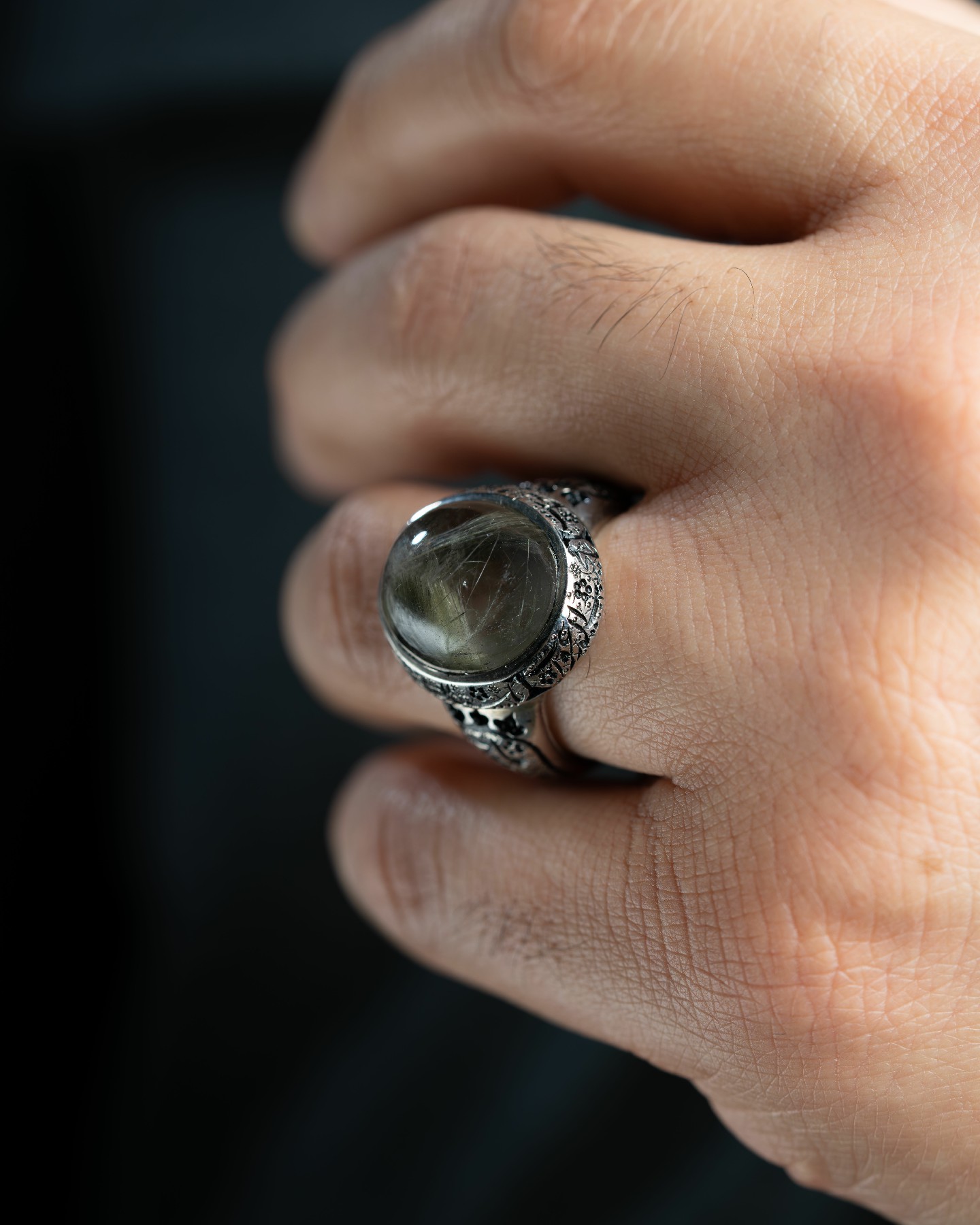 خامة نادرة لحجر الدر النجفي النفطي - خواتم رجالية, دُر نجفي, تشكيلة الرجال