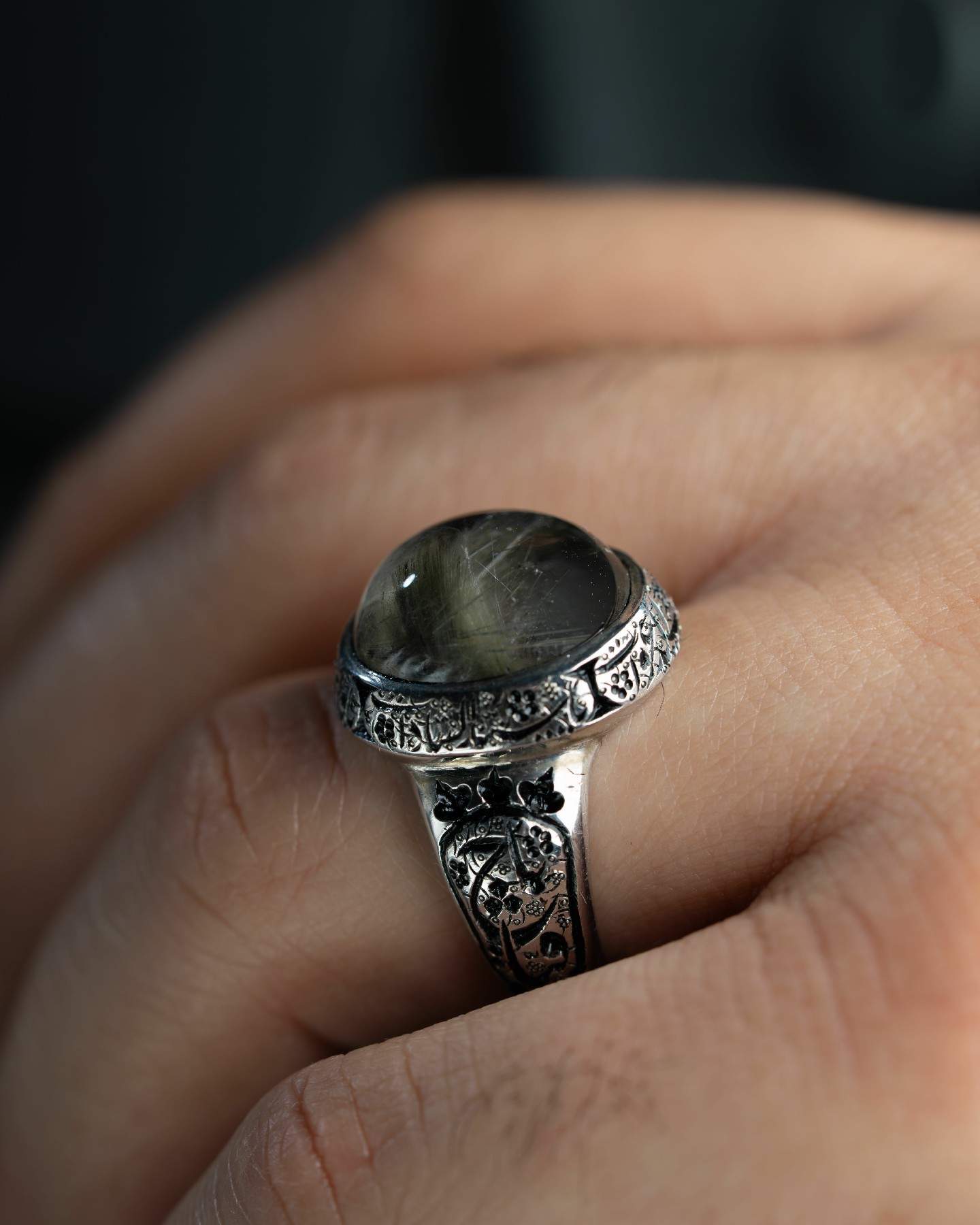 خامة نادرة لحجر الدر النجفي النفطي - خواتم رجالية, دُر نجفي, تشكيلة الرجال