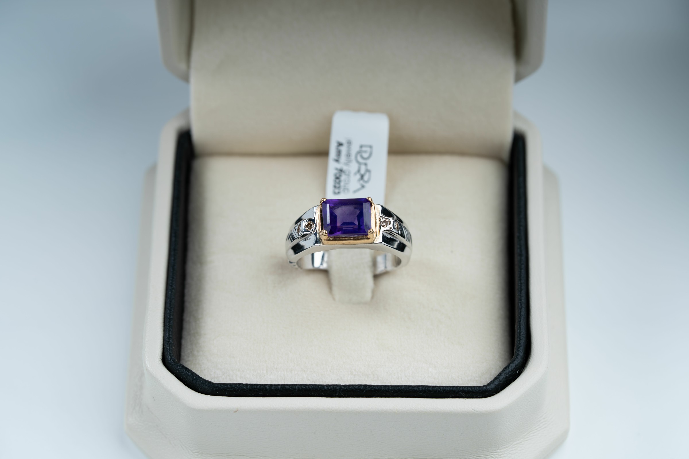 خاتم فاخر بحجر الجمشت وترصيع الماس - تشكيلة الرجال, خواتم رجالية, جمشت